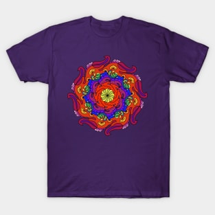 colorful bright oriental mandala T-Shirt